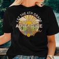 Back To School Let The 4Th Grade Adventure Begin Women T-shirt Short Sleeve Graphic Gifts for Her