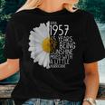 Bday Mom Wife Born In April 1957 65 Years Of Being Sunshine Women T-shirt Casual Daily Basic Unisex Tee Gifts for Her