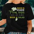 Beer Is From Hops Beer Equals Salad Alcoholic Party Women T-shirt Gifts for Her