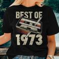 Best Of 1973 Audio Cassette 50Th Birthday 50 Years Old Women T-shirt Gifts for Her