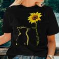 Best Cat Mom Ever Cat Lover Sunflower Pet Lover Women T-shirt Gifts for Her