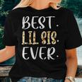 Best Lil Sis Ever Costume Little Sister Sunflower Women T-shirt Gifts for Her