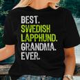 Best Swedish Lapphund Grandma Ever Dog Lover Women T-shirt Gifts for Her