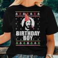 Birthday Boy Jesus Ugly Christmas Sweater Xmas Women T-shirt Gifts for Her