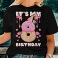 Birthday Girl 8 Years Ice Cream It's My 8Th Birthday Women T-shirt Gifts for Her