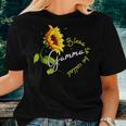 Blessed To Be Called Gamma Sunflower Lovers Grandma Women T-shirt Gifts for Her