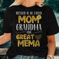 Blessed To Be Called Mom Grandma Great Mema Women T-shirt Gifts for Her
