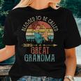 Blessed Great Grandma Floral Grandma Women T-shirt Gifts for Her