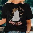 Boohaw Ghost Halloween Cowboy Cowgirl Costume Retro Women T-shirt Gifts for Her