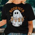 Boorista Barista Ghost Coffee Halloween Spooky Season Women T-shirt Gifts for Her