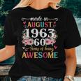 Born August 1963 60Th Birthday Gift Made In 1963 60 Year Old Women T-shirt Gifts for Her