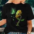 Butterfly Sunflower Gastroparesis Awareness Women T-shirt Gifts for Her