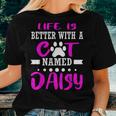 Cat Named Daisy Cut Cat Mom Dad Owner Christmas Women T-shirt Gifts for Her