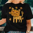 Cat Pumpkin Cute Halloween Fall Autumn Thanksgiving Animal Halloween Women T-shirt Gifts for Her