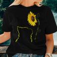Cat Sunflower Be Your Own Sunshine For Cat Mom Dad Women T-shirt Gifts for Her