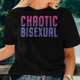Chaotic Bisexual Bi Pride Flag Lgbt Rainbow Bisexuality Women T-shirt Gifts for Her