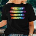 Charisma Uniqueness Nerve & Talent Rainbow Pride Women T-shirt Gifts for Her