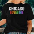 Chicago Gay Pride Lgbt Rainbow Love Illinois Men Women Women T-shirt Gifts for Her Chicago Gay Pride Lgbt Rainbow Love Illinois Men Women Women T-shirt Gifts for Her