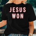 Christianity Religion Jesus Outfits Jesus Won Texas Women T-shirt Gifts for Her