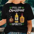 Christmas Alcohol Tequila Vodka Whisky Women T-shirt Gifts for Her