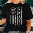 Cna - American Flag July 4Th Certified Nurse Assistant Women T-shirt Gifts for Her