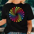 Colored Multicolor Polka Dot September 15Th Dot Day Rainbow Women T-shirt Gifts for Her