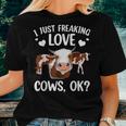 Cool Cows For Men Women Cow Lover Farmer Cattle Farm Animal Women T-shirt Crewneck Short Sleeve Graphic Gifts for Her