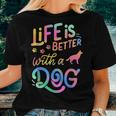 Corman Shepherd Life Is Better With My Dog Mom Dad Women T-shirt Gifts for Her