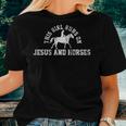 Cowgirl Vintage Jesus Horse Lover Christian Women T-shirt Gifts for Her
