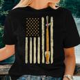 Craft Beer Tap Distressed American Flag Patriotic Alcohol Women T-shirt Gifts for Her