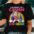 Crush 2Nd Grade Dabbing Unicorn Back To School Girls Gift Women T-shirt Gifts for Her