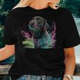 Cute Black Lab Black Labrador Retriever Puppy Dog Mom Animal Women T-shirt Gifts for Her
