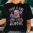 Cute Sloth Sloth Lover Girls Sloth Sloth Sloth Women T-shirt Gifts for Her