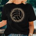 Cute Volleyball Leopard Print Girls Volleyball Lover Women T-shirt Gifts for Her