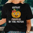 Cutest Pumpkin In The Patch Baby Girl Halloween Fall Women T-shirt Gifts for Her