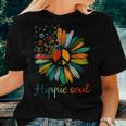 Daisy Peace Sign Hippie Soul Hippie Flower Lovers Women T-shirt Gifts for Her