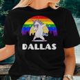 Dallas Texas - Lgbtq Gay Pride Rainbow Women T-shirt Gifts for Her
