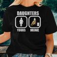 Daughters Yours Mine Cowgirl Mom Barrel Racing Dad Women T-shirt Gifts for Her