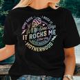 Some Days I Rock It Some Days It Rocks Me Tie Dye Skull Mom Women T-shirt Gifts for Her