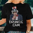 Druncle Sam Uncle Sam Beer 4Th Of July Party Drinking Drinking s Women T-shirt Gifts for Her
