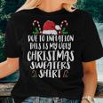 Due To Inflation This Is My Ugly Christmas Sweaters Women T-shirt Gifts for Her