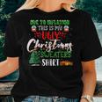 Due To Inflation This Is My Ugly Christmas Sweaters Women T-shirt Gifts for Her