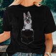 East-European Shepherd Puppy For A Dog Owner Pet Pocket Women T-shirt Gifts for Her