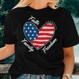 Faith Family Freedom 4Th Of July Patriotic Men Women Women T-shirt Gifts for Her