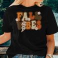 Fall Vibes Lightning Tis The Season Autumn Happy Fall Y'all Women T-shirt Gifts for Her