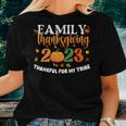 Family Thanksgiving 2023 Fall Autumn Turkey Matching Family Women T-shirt Gifts for Her