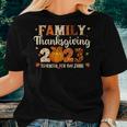 Family Thanksgiving 2023 Thankful For My Tribe Fall Autumn Women T-shirt Gifts for Her