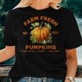 Farm Fresh Pumpkins Fall Harvest Women T-shirt Gifts for Her