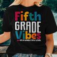 Fifth Grade Vibes Vintage 1St Day Of School Team 5Th Grade Women T-shirt Gifts for Her