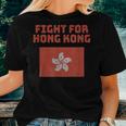 Fight For Hong Kong Regional Flag Protest Prc Distressed Women T-shirt Gifts for Her